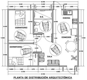 Plano vivienda accesible