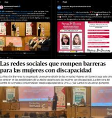 Cobertura de la IV Jornada Mujeres Sin Barerras en los medios