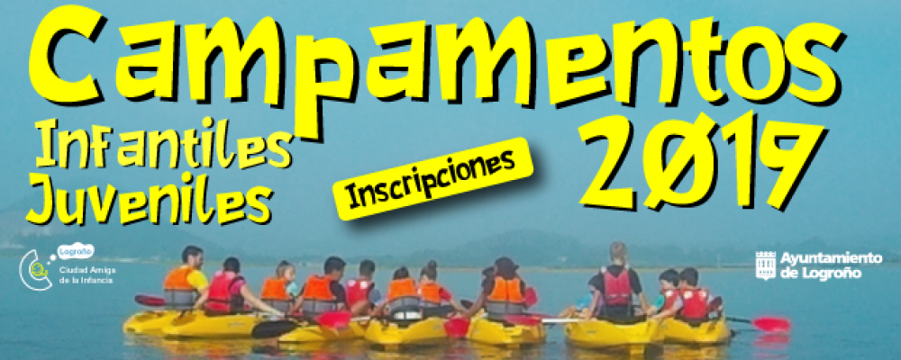 Campamentos infantiles y juveniles del Ayuntamiento de Logroño Verano 2019