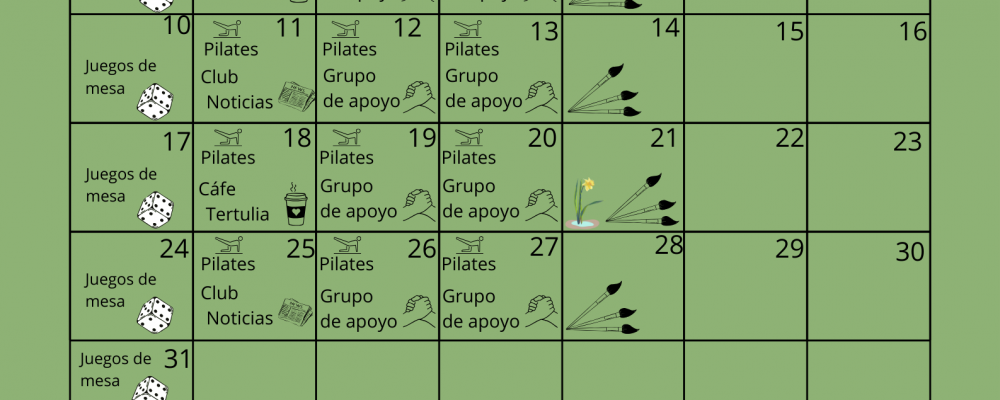 Calendario de Actividades de Marzo